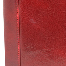 Ottavio Leather document case Red