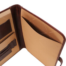 Mapa din piele naturala Tuscany Leather, maro, AdrianoST