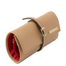 Etui piele sampanie pentru bijuterii Tuscany Leather