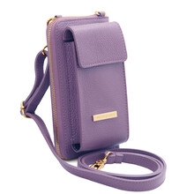 TL Bag Leather wallet with strap Lilac