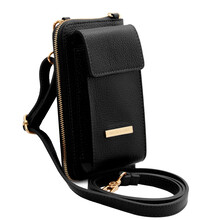 Portofel dama din piele naturala neagra TL