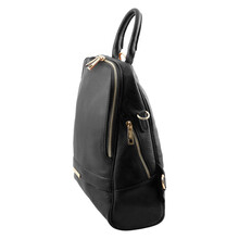 Rucsac dama din piele naturala Tuscany Leather, negru, TL Bag