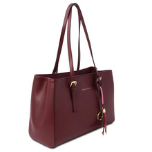 Geanta dama din piele naturala bordo, Tuscany Leather, TL Bag