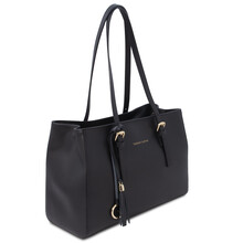 Geanta dama din piele naturala neagra, Tuscany Leather, TL Bag