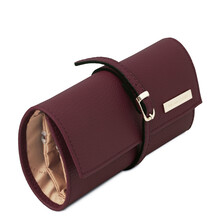 Etui din piele bordo pentru bijuterii Tuscany Leather