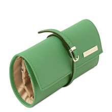 Etui piele verde pentru bijuterii Tuscany Leather