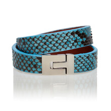 Bratara_handmade_piele_piton_Azzuro_Albastru_Karine_PT081203S_1