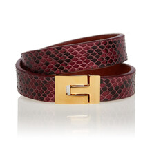 Bratara_handmade_piele_piton_Bordo_Lucido_Karine_PT051203G_1