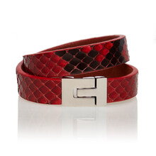 Bratara_handmade_piele_piton_Roso_Rosu_Karine_PT191203S_1