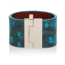 Bratara_piele_naturala_soparla_lizard_tejus_turchese_karine_TJ163103S_1