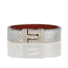 Bratara_unicat_piele_piton_Argento_Argintiu_Karine_PT101103S_1