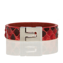 Bratara_unicat_piele_piton_Roso_Rosu_Karine_PT191103S_1