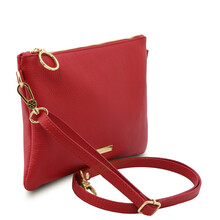 Plic dama din piele rosu aprins, Tuscany Leather, TL Bag Soft