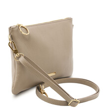 Plic dama din piele naturala grej deschis, TL Bag Soft
