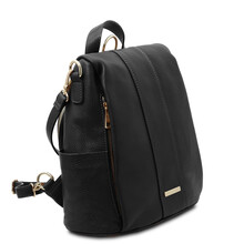 Rucsac dama piele naturala neagra Tuscany Leather