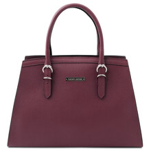 Geanta dama piele naturala bordo, Tuscany Leather, TL Bag