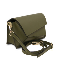 Geanta dama piele naturala verde inchis TL Bag