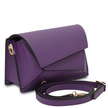 Geanta dama din piele naturala violet TL Bag