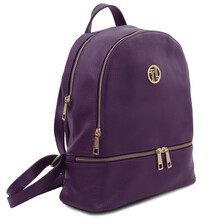 Rucsac dama din piele naturala TL, violet