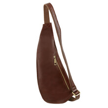 Geanta barbati crossbody Tuscany Leather din piele neagra
