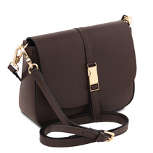 Geanta dama din piele cafenie Tuscany Leather, Nausica
