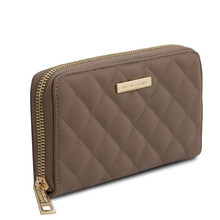 Portofel dama din piele grej, Tuscany Leather, Penelope