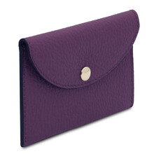Portcard elegant din piele naturala violet TL