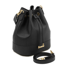 Geanta dama piele naturala neagra, Tuscany Leather, TL Bag