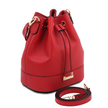 Geanta dama piele naturala rosu aprins, Tuscany Leather, TL Bag