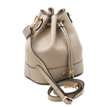 Geanta dama piele naturala grej, Tuscany Leather, TL Bag