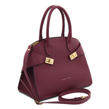 Coccola Leather handbag Bordeaux