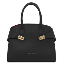 Coccola Leather handbag Black