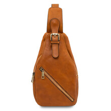 Kevin Leather crossover bag Natural