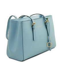 TL Bag Leather shoulder bag Light Blue