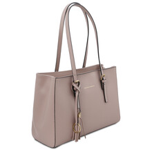 TL Bag Leather shoulder bag Light Taupe