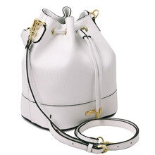 Geanta dama piele naturala alba, Tuscany Leather, TL Bag