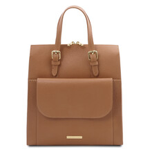 Rucsac din piele TL Bag pentru femei, caramel
