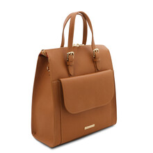 Rucsac dama piele naturala coniac TL Bag