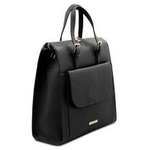 Rucsac dama din piele naturala neagra TL Bag