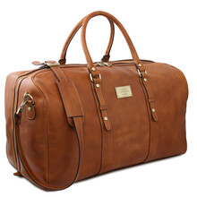 Francoforte Exclusive Leather Weekender Travel Bag Brown