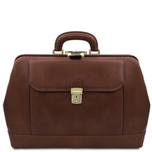 Leonardo Exclusive leather doctor bag Brown