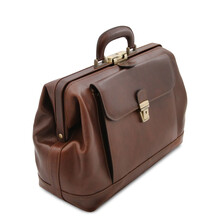 Leonardo Exclusive leather doctor bag Brown
