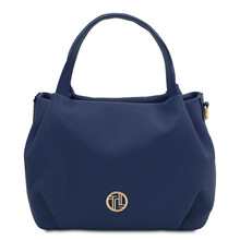 Nora Soft leather handbag Dark Blue