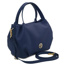 Nora Soft leather handbag Dark Blue