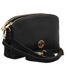 Geanta dama piele naturala neagra, TL Lily