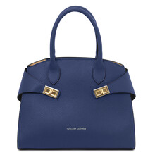 Coccola Leather handbag Dark Blue