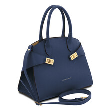 Coccola Leather handbag Dark Blue