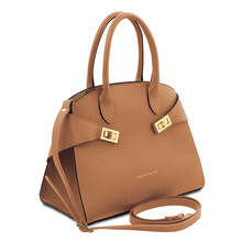 Coccola Leather handbag Caramel