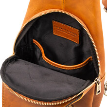 Kevin Leather crossover bag Natural