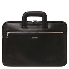 Caserta Document Leather briefcase Black